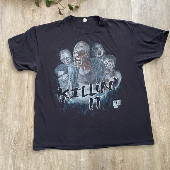 The Walking Dead AMC 2015 Black Oversized  Promo T Shirt - Picture 3 of 8